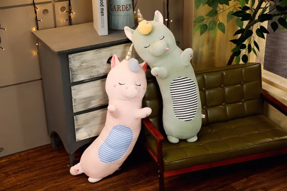 70 см длинная подушка для отдыха Kawaii Единорог кошка мягкая супер качество детские плюшевые игрушки подарки детям подарки на день рождения