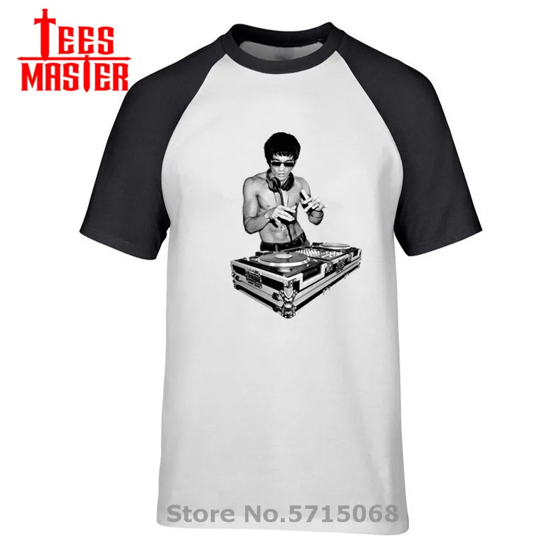 2020 футболка Брюс Ли ди-Джея с коротким рукавом повседневные топы в хипстерском