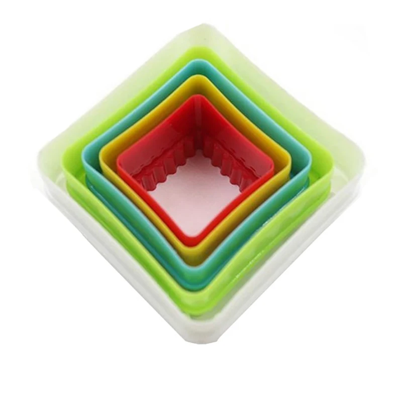 5 шт./компл., форма рождественской елки в форме сердца, формы для резки печенья, плунжерные формы для выпечки, мусс, декор для торта, инструменты «сделай сам»