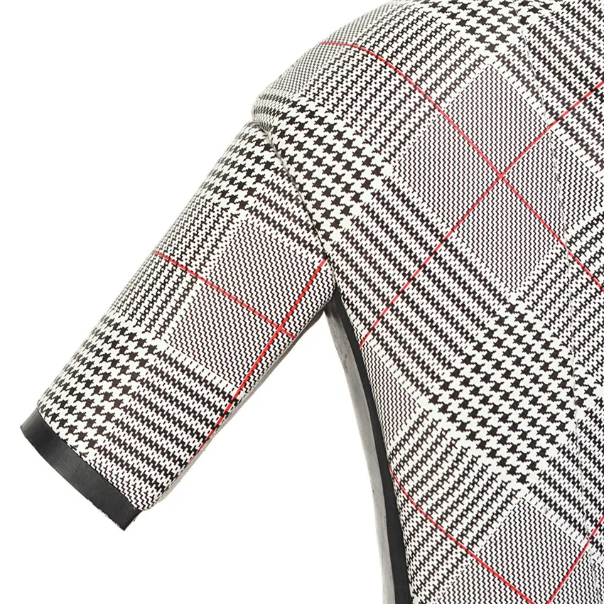 Женские ботильоны на весну и осень обувь высоком квадратном каблуке женские