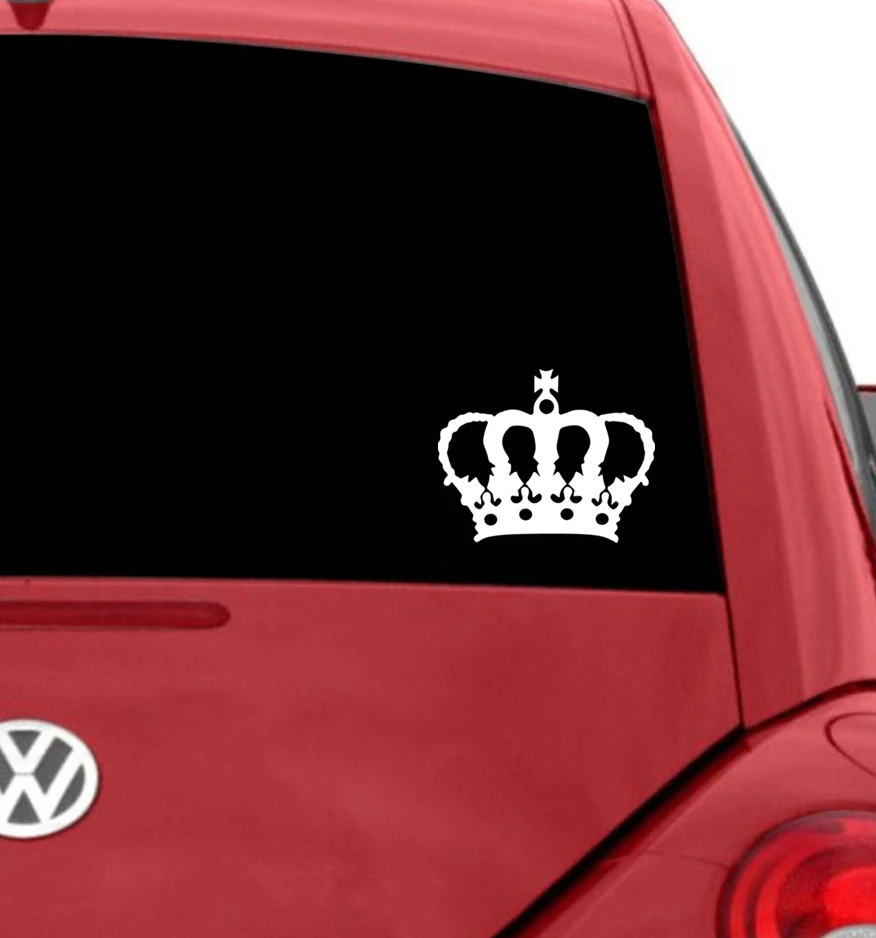 Модные автомобильные наклейки с короной на автомобиль, Стайлинг автомобиля, бампер, грузовик, наклейка, виниловая, водонепроницаемая, автомобильные аксессуары, украшение
