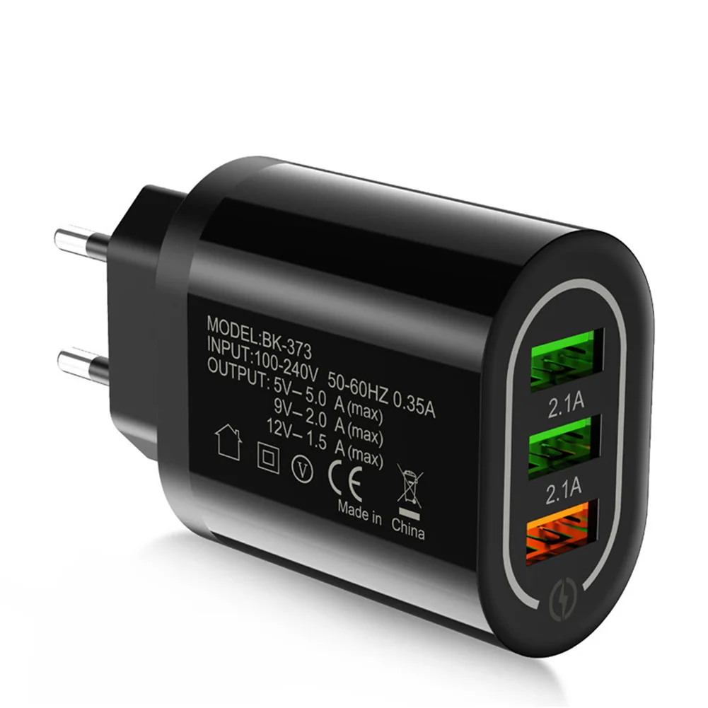 Быстрое зарядное устройство QC3.0 3.1A с 3 USB-портами | Мобильные телефоны и аксессуары