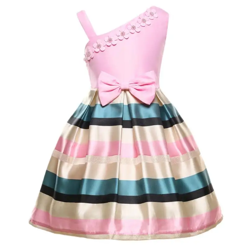 Детское платье с бабочками для девочек свадебное цветочным узором праздничное