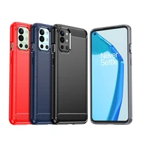 for oneplus 7 8 9 pro 9r 9rt 5g carbon fiber brushed texture phone case soft tpu anti drop protection cover shockproof shell