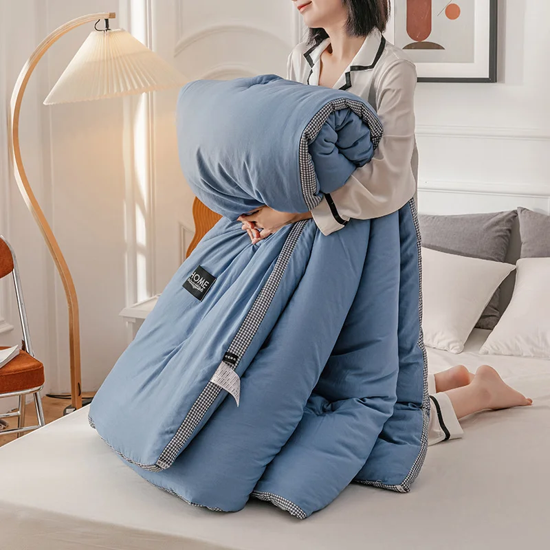 

Soft Warm Autumn And Winter Queen Size Comforter Blanket Couple Bed Quilt Core 200x230cm Double Down Duvets Bedspreads