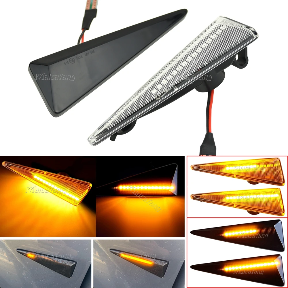 

LED Dynamic Fender Side Marker Turn Signal Light For Renault Avantime Espace MK4 Megane Scenic Thalia MK2 CC Vel Satis Wind