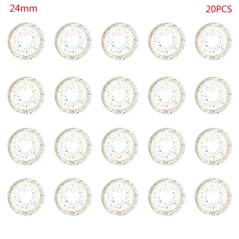 

20pcs Glitter Sequin Heart Binder Ring Mushroom Hole Loose Leaf Notebook Binding 62KB Dropshipping