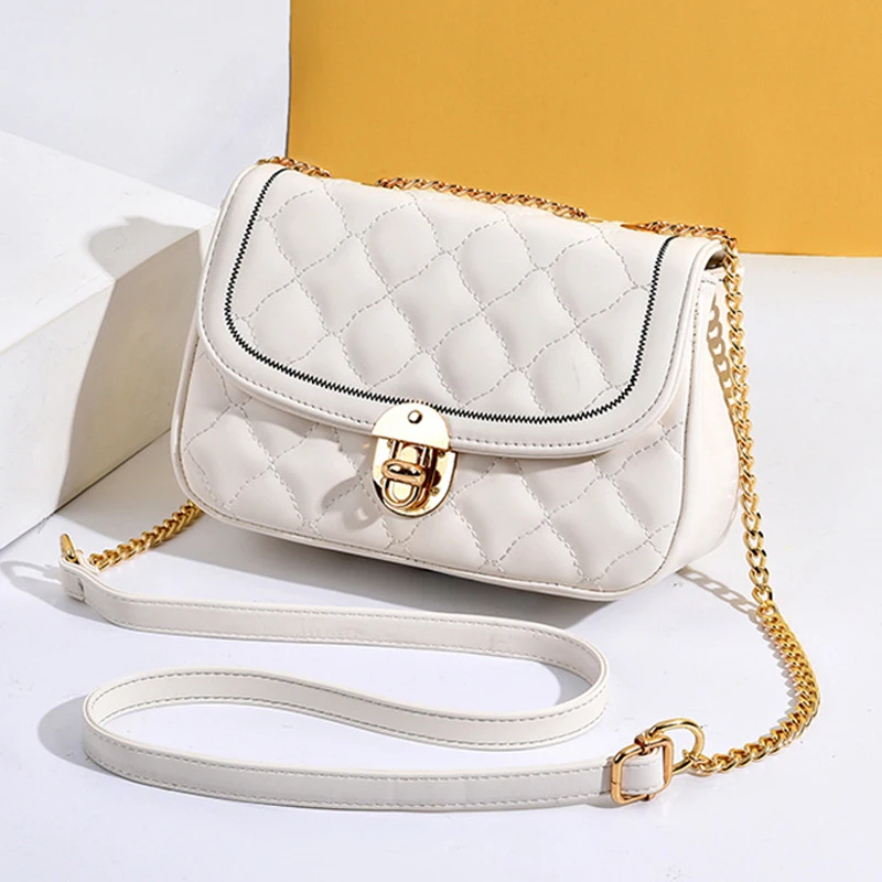 

Fashion Chain PU Leather Women's Shoulder Bag Designer Shopper Underarm Exquisite Shoulder Bags Female Casual Crossbody Hand Bag