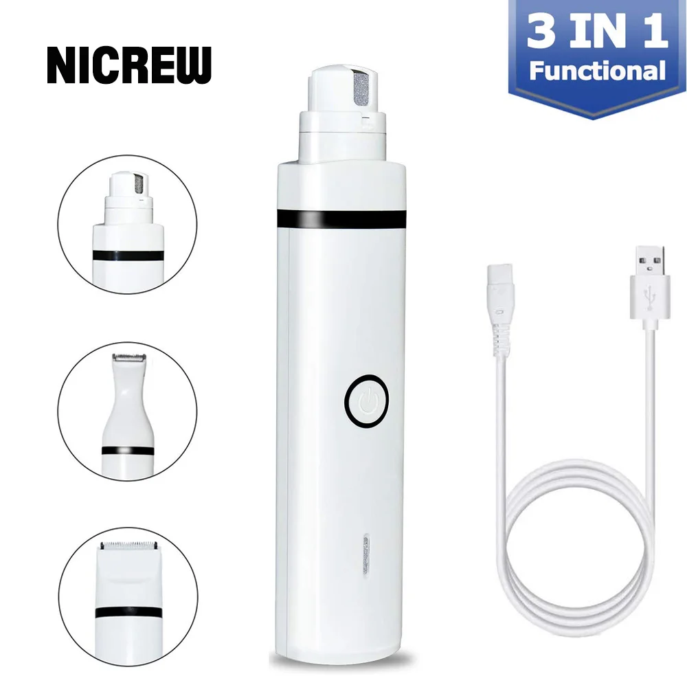 NICREW 3 в 1 машинка для стрижки собак Тихая электрическая Набор кошек 2 скоростная