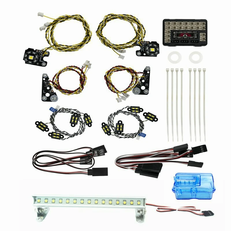 Светодиодный комплект передних и задних фар + IC лампы для радиоуправляемых