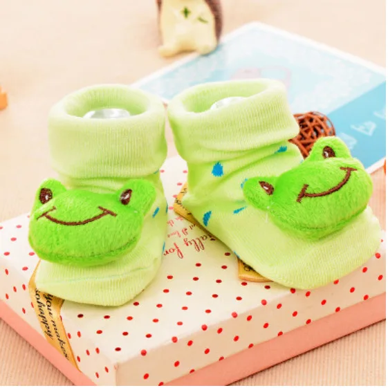 Детские Разноцветные носки для новорожденных с мультяшным рисунком