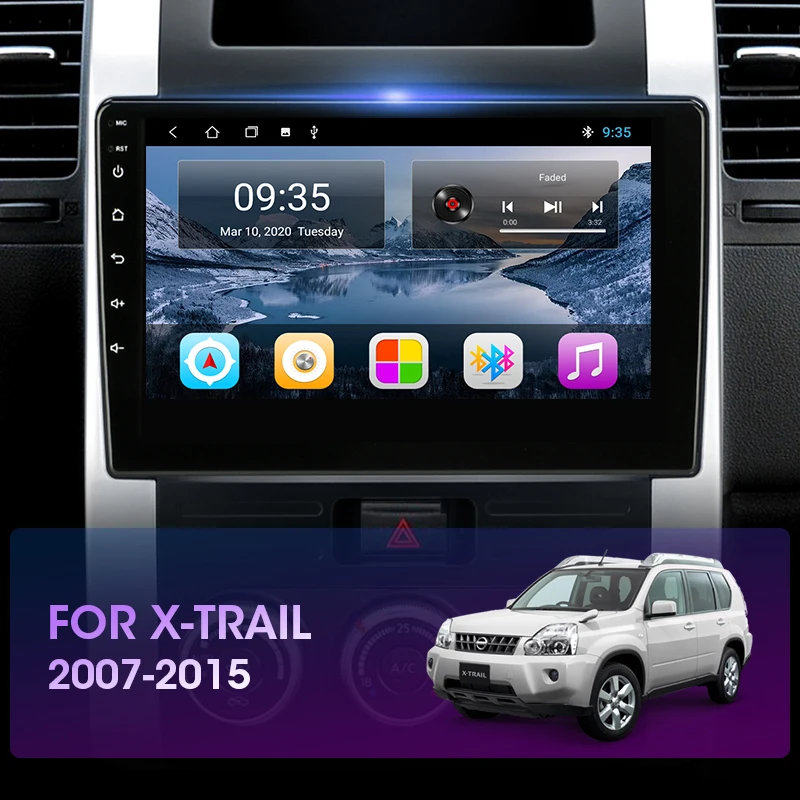 Автомагнитола JMCQ для Nissan стерео-система на Android 10 0 с GPS видеоплеером без DVD X-Trail X