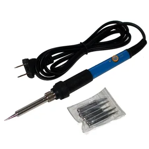 5 в 1 110 В220 В 60 Вт Регулируемая температура Электрический паяльник внутренний нагрев паяльная станция ремонтный инструмент с 5 наконечниками