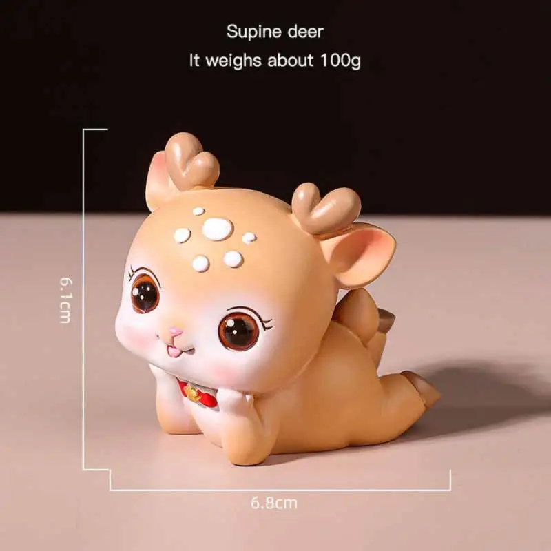 

Home Decoration Ornaments Cute Cartoon Sika Deer Ornaments Creative Small Resin Ornaments Home Decoration Accessories