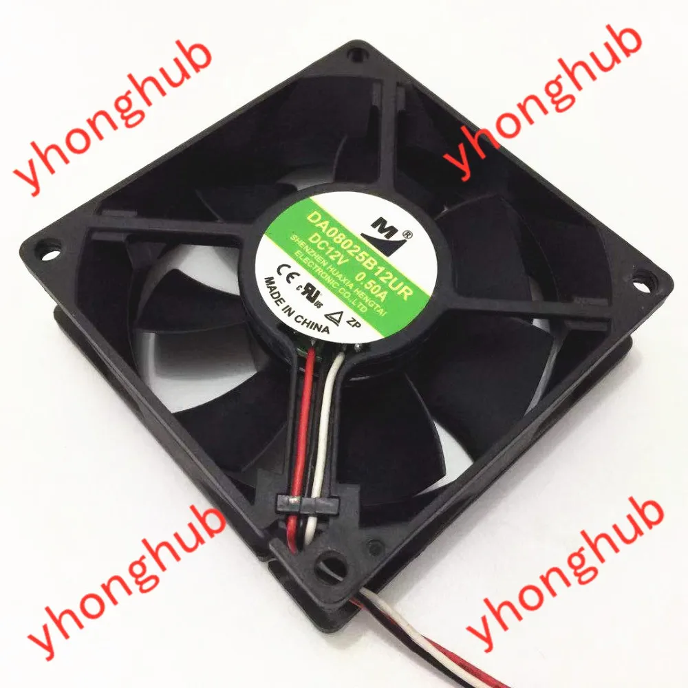 M / Huaxia Mengtai DA08025B12UR DC 12V 0.5A 80x80x25 мм Сервер площади вентилятора|Кулеры и системы