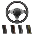 DIY заказной чехол рулевого колеса автомобиля для Mitsubishi Lancer Evolution 8 VII Lancer Evolution 9 IX кожаный рулевой обруч