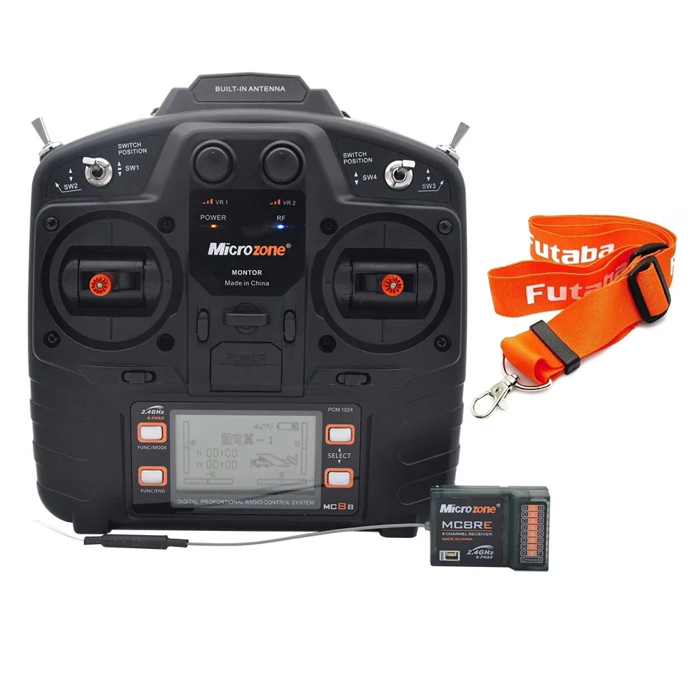 Microzone MC8B 2 4G 8CH пульт дистанционного управления Передатчик и MC8RE приемник