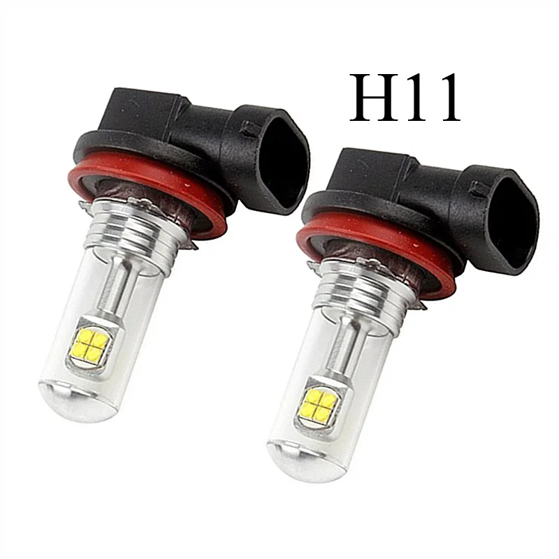 2 шт. Одежда высшего качества белый 9006 HB4 8SMD высокое яркое 40В светодиодный Автомобильная Противо-Туманная светильник DRL вождения лампы сигнала светильник стояночный светильник - Цвет: H11