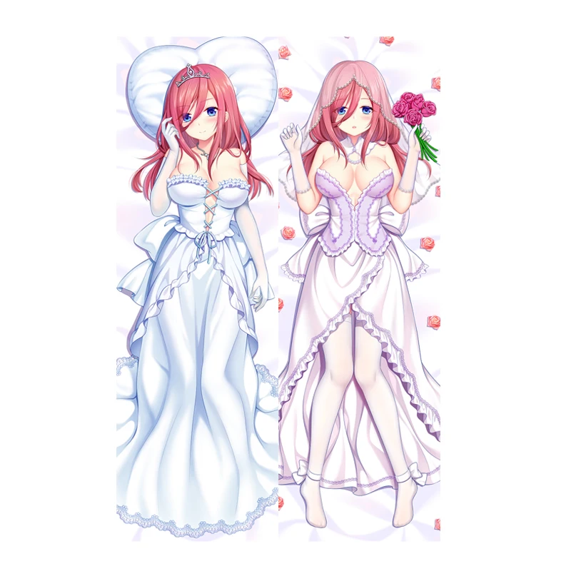 

The Quintessential Quintuplets Nakano Miku Anime Dakimakura Hugging Body Pillow Case Otaku Pillow Long Cushion Cover Cosplay