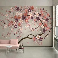 photo wallpaper 3d stereo tree flowers murals living room bedroom romantic home decor wall sticker self adhesive wall papers 3 d