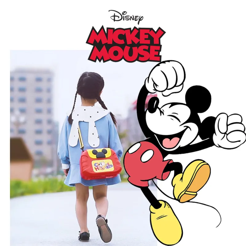 New Disney Mickey Mouse Tools Fix Box Engineering Toys Boys Girls Play House Bag Princess Makeup Toys Kid Simulation Gift Diy