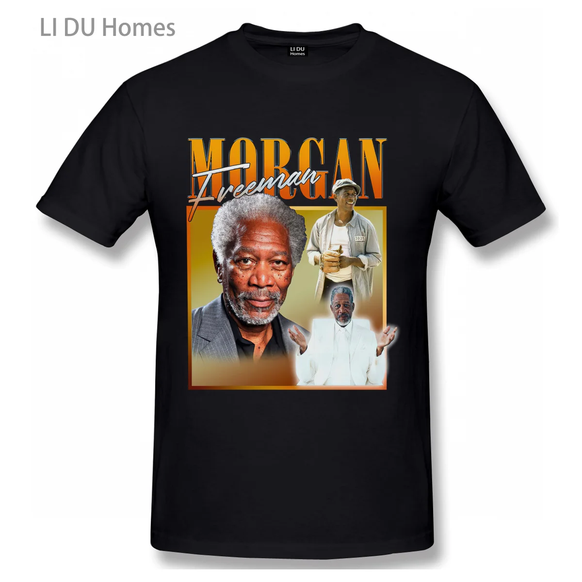 

MORGAN FREEMAN Homage T Shirt Men High Quality Cotton Summer T-shirt Short Sleeve Tshirt Brands WoMen Tee Top Gift