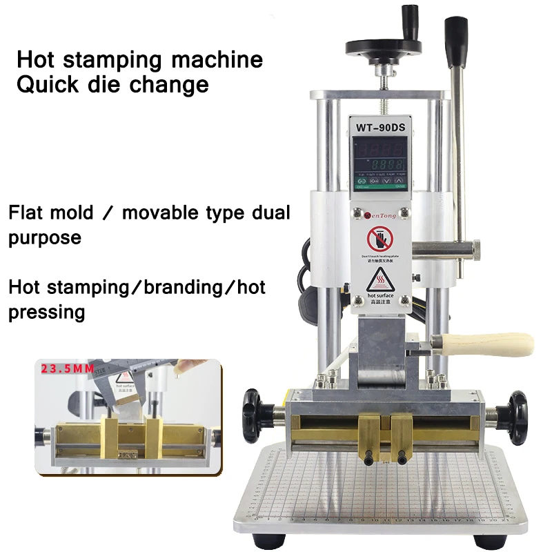 WT-90KS Многофункциональный быстрой смены пресс горячего прессования машина Кожа PU