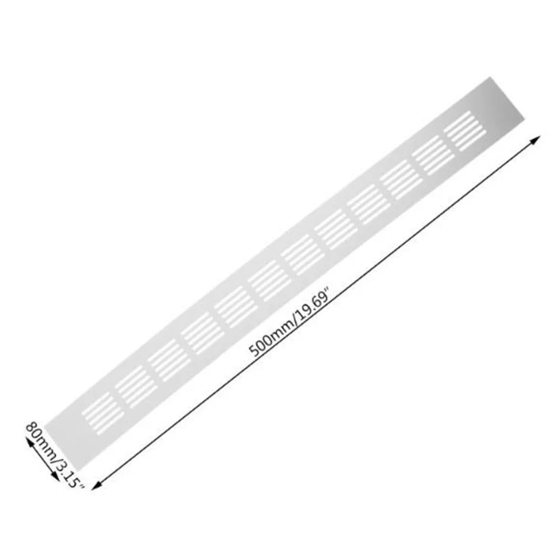 

Wall Air Ducting Ventilation Grille Cover Cupboard Aluminum Alloy Perforated Sheet Heating Cooling Vents partsVentilation Grille