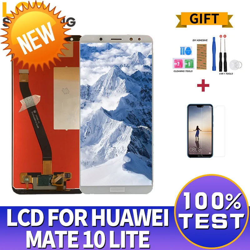 5 9 &quotAAA качество ЖК дисплея для Huawei Mate 10 Lite дисплей сенсорный экран дигитайзер