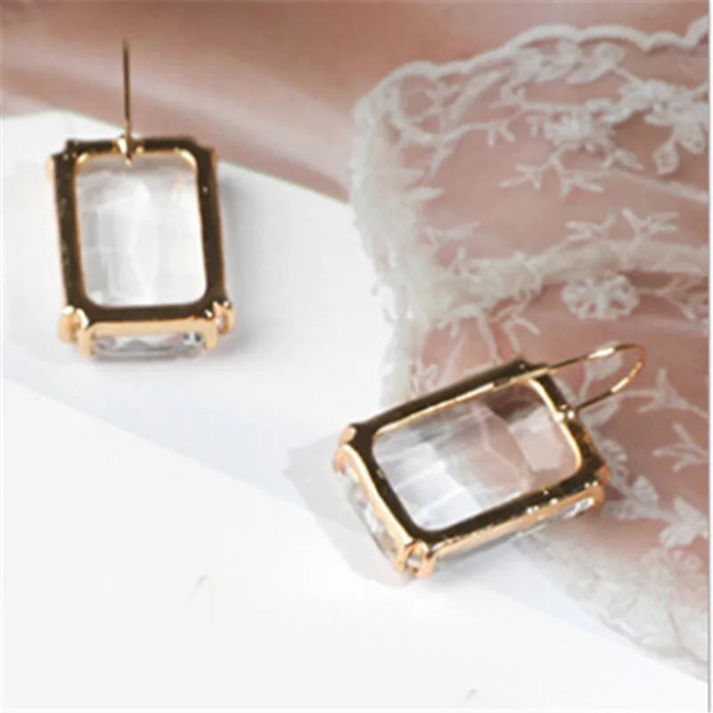 Прозрачные полимерные Подвесные серьги для женщин богемные модные
