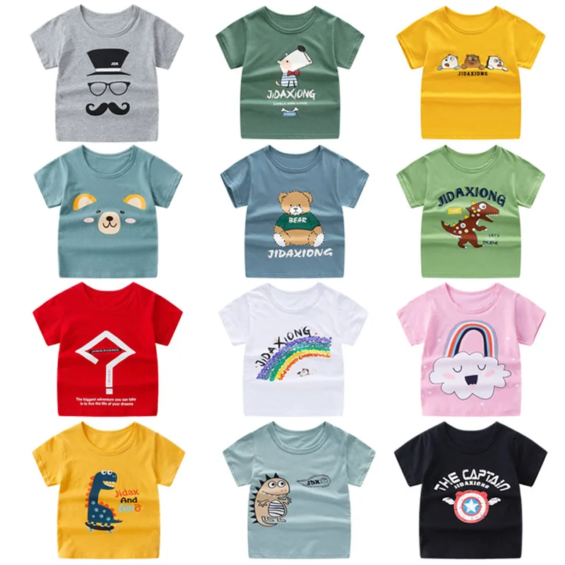 Бесплатная доставка Детская футболка с рисунком акулы для мальчиков одежда