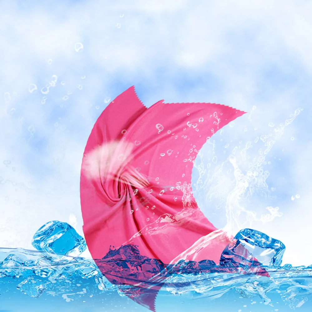 Портативное спортивное полотенце для путешествий на открытом воздухе с чехлом