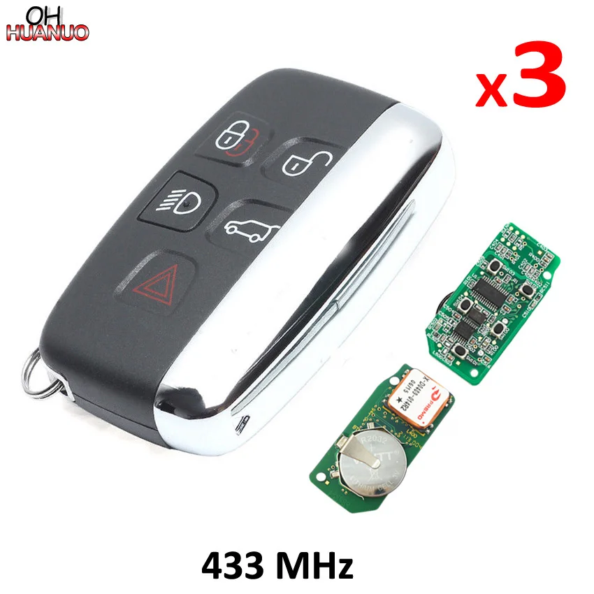 3 шт. * Новый Брелок дистанционного ключа для Land Rover Range Sport Evogue LR4 2010-15 433 МГц kобъект10