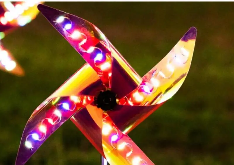 

New Product Solar Light Outdoor Garden Ground Plug Light Garden Garden Decoration Windmill Light Ground Plug Garden Light Led