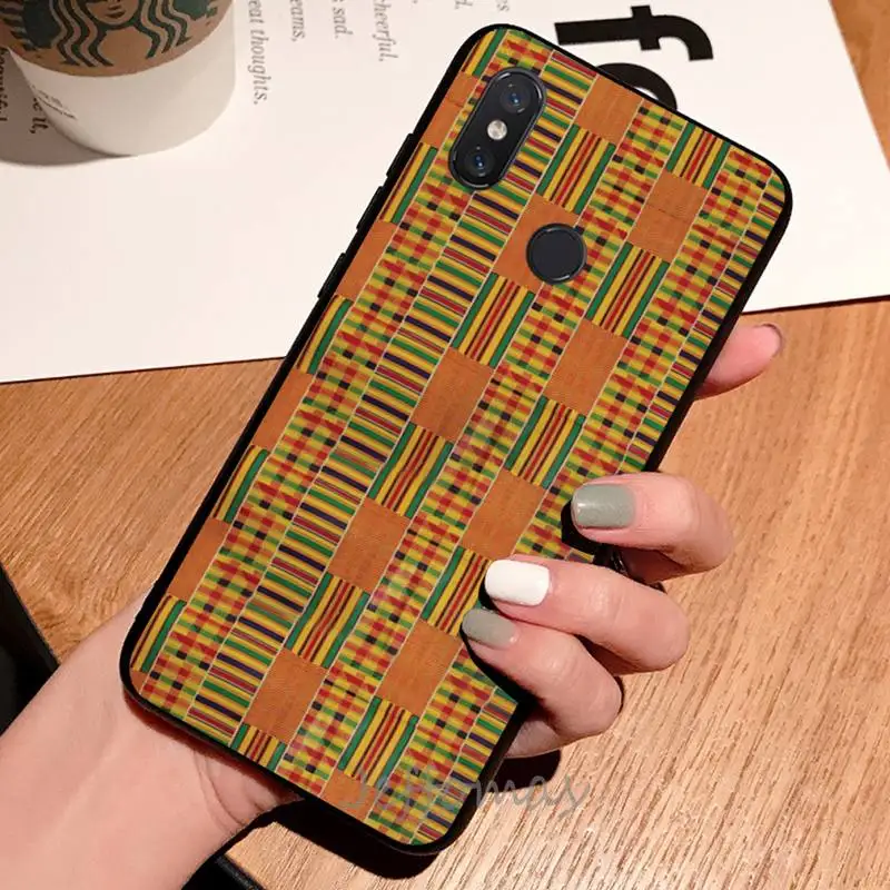 

African style fabric print Phone Case For Xiaomi Redmi 4x 5 plus 6A 7 7A 8 mi8 8lite 9 note 4 5 7 8 pro