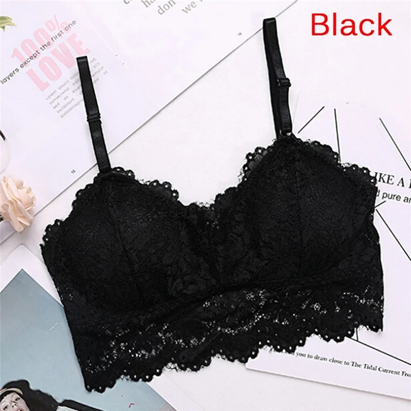

2021 New Arrival Women Push Up Wireless Lace Bra Top Women Plus Size Bralette Underwear Lingerie Full Cup Hot