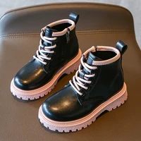 baby toddlers shoes for girls boys 2022 spring autumn children tide boots new british style fashion boots hot all match 26 37