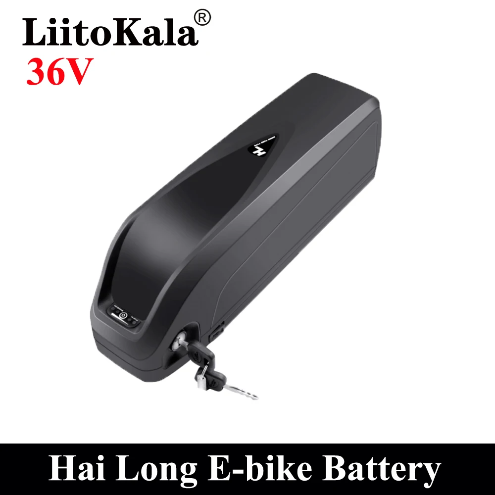 

Аккумулятор для электровелосипеда LiitoKala, литиевая батарея Hailong 36 в 10 а/ч 12 а/ч 15 а/ч 20 А/ч, 18650 ячеек
