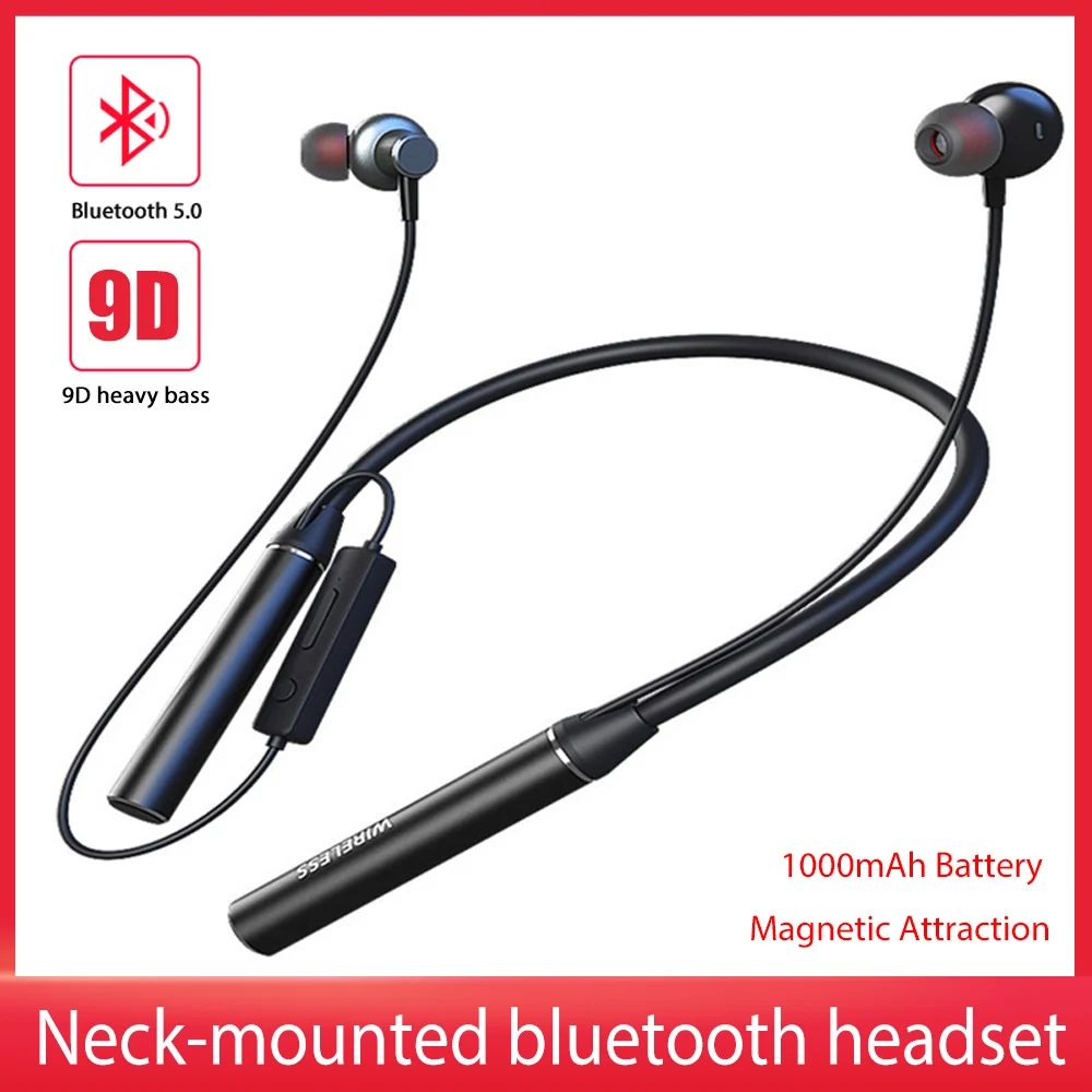 

Беспроводные Bluetooth-наушники с микрофоном, активным шумоподавлением и шейным ободом