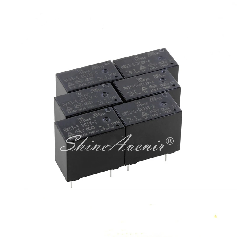 

5pcs/lot Relay HRS3-S-DC5V-A HRS3-S-DC12V-A HRS3-S-DC24V-A 4PIN HRS3-S-DC5V-C HRS3-S-DC12V-C HRS3-S-DC24V-C 5PIN new original