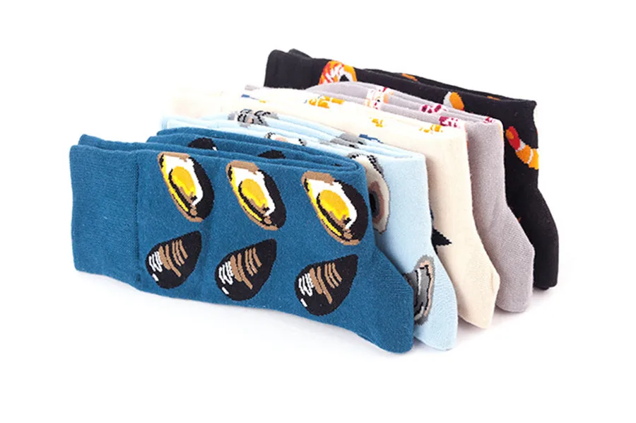 Хлопок модный бренд лососевые креветки морепродукты изображение женщин