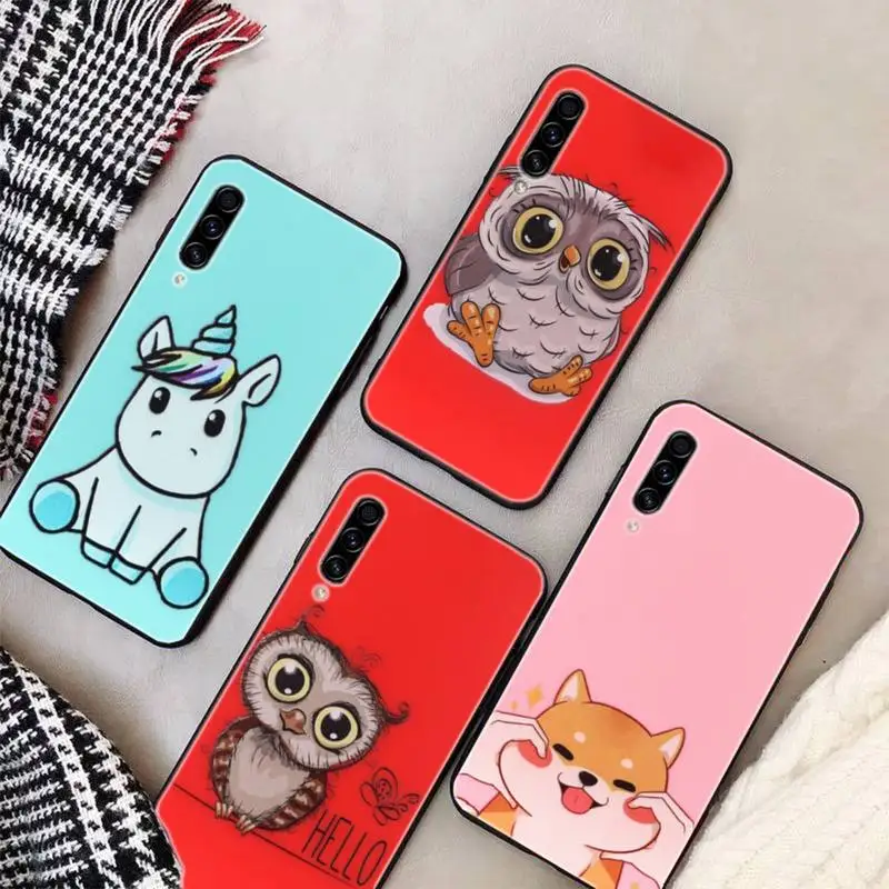 

Lovely Animal Owl Case For Phone Cases For Samsung S9 10 20 Plus Note 9 10 10plus 20 Ultra A20 21s J7 Plus 8