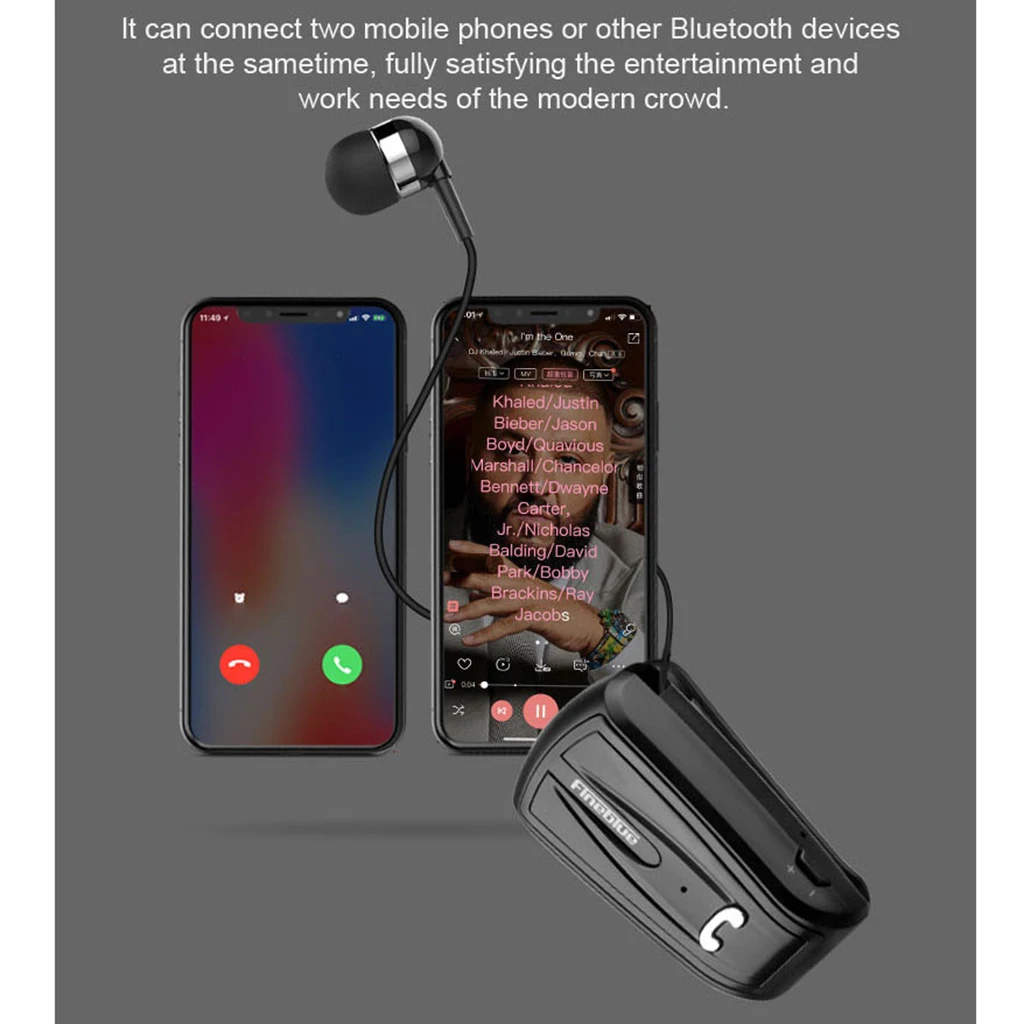 Беспроводные Bluetooth-наушники Fineblue F-V6 мини-наушники стереонаушники Bluetooth с зажимом