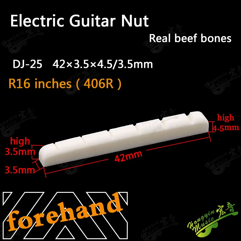 1 stücke echt knochen brücke mutter für e gitarre bottom r16r 725 klassische 6 string strat elektrische gitarre bass senden schleifpa