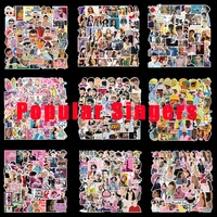 50pcs mixe multiple popular singers stickers lana del reytroye sivan stickers for aesthetic bicycle luggage notebook gift decal