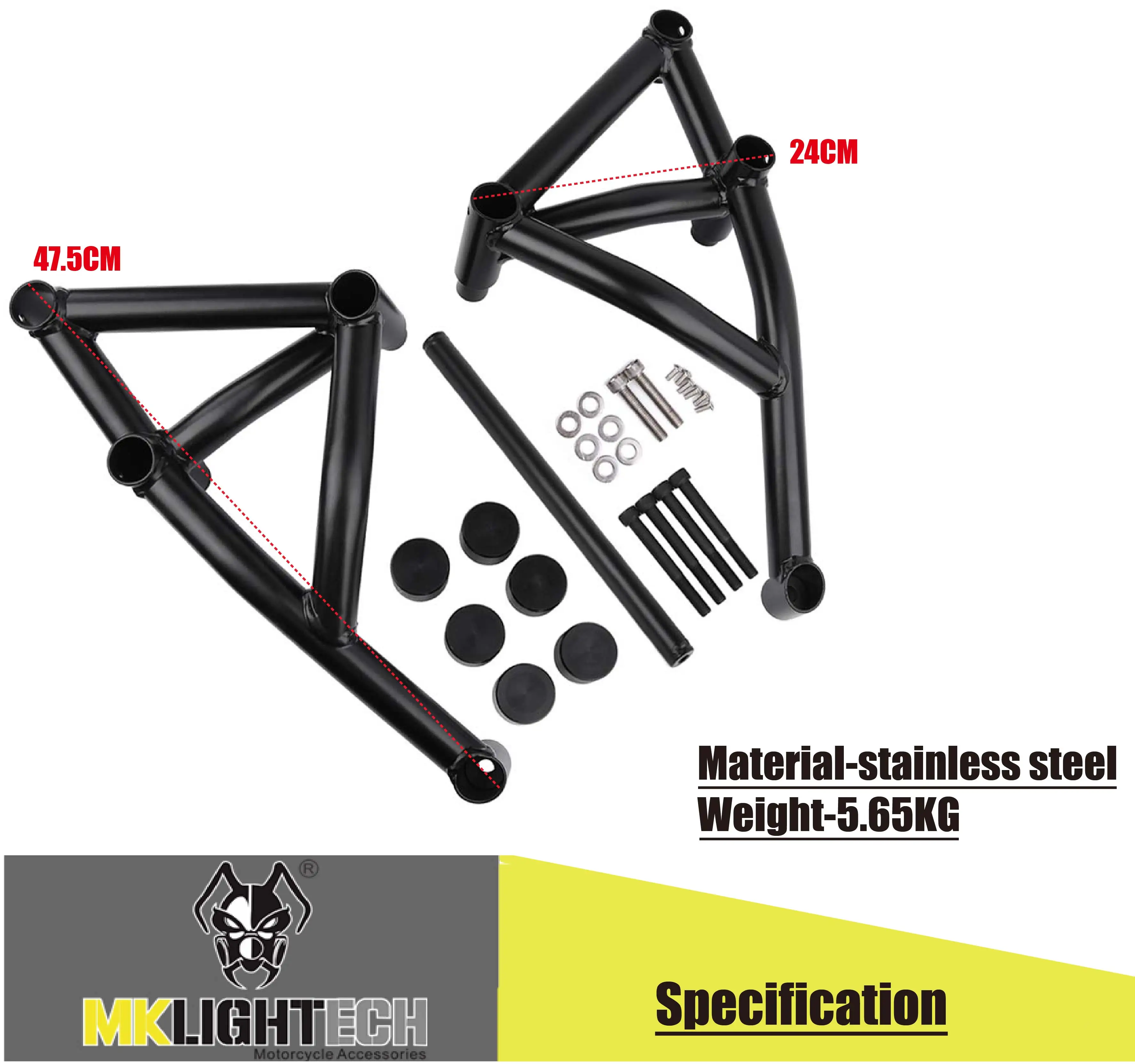 

MKL IGHTECH For MT-09 MT09 2014-2016 Motorcycle Accessories Engine bumper Crash Bar protection Frame