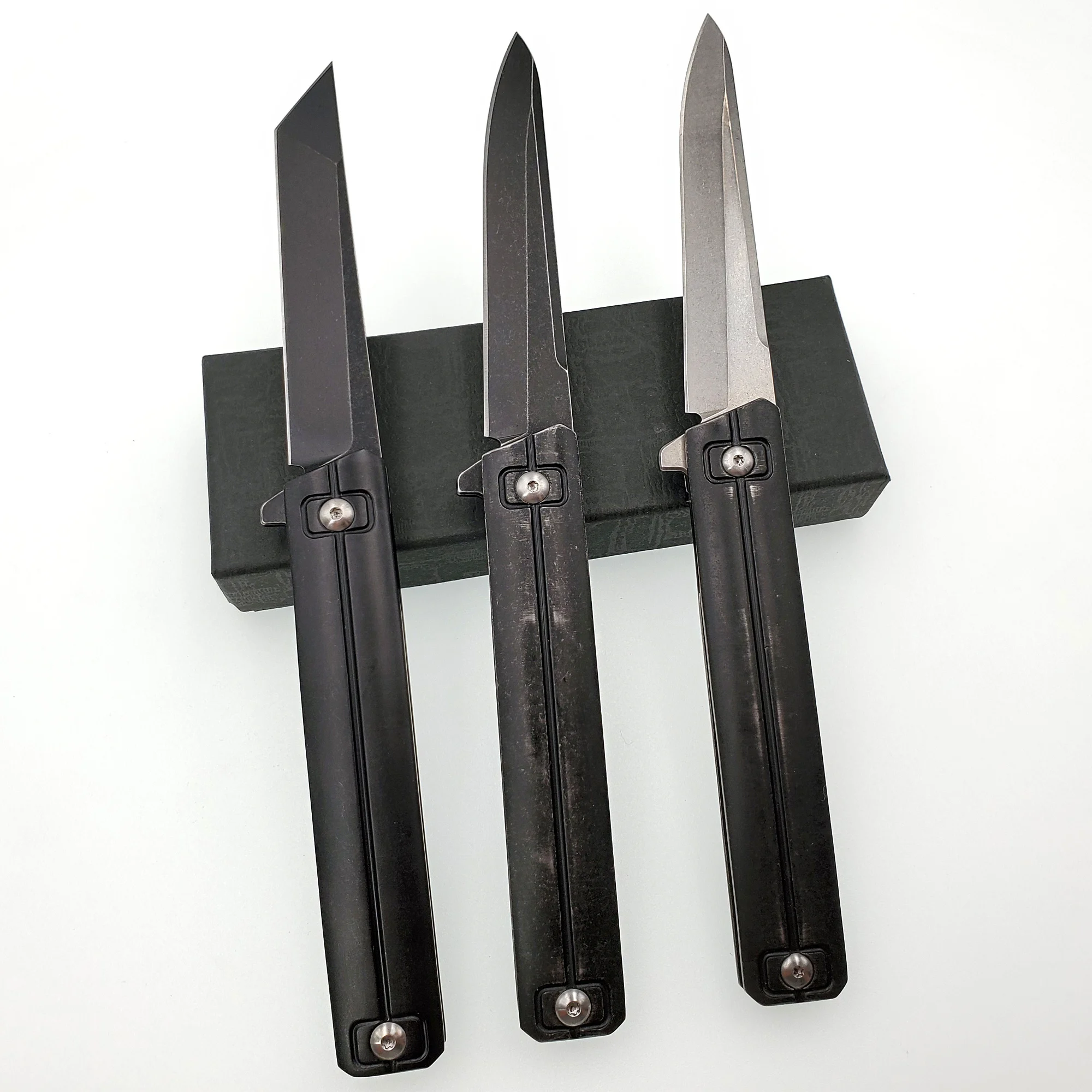 Складной нож Qwaiken с шарикоподшипником клинок 9Cr18Mov со стальной ручкой для
