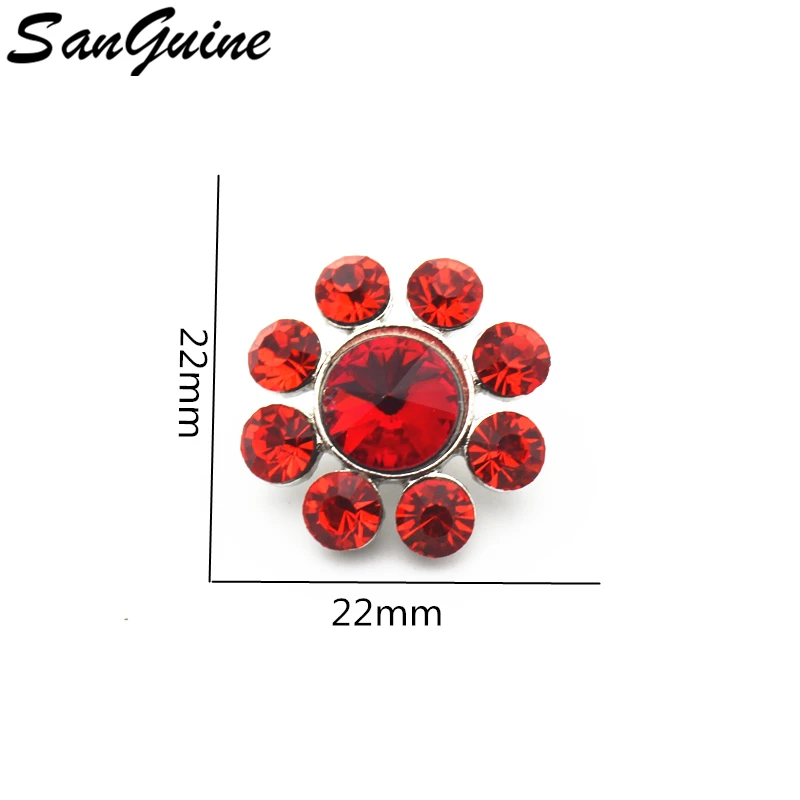 Горячая продажа Кнопка со стразами подвески оснастки сплав для браслеты