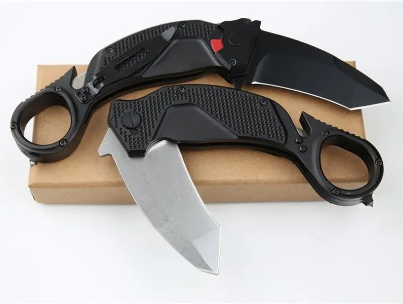 Exr кошмар коготь Krambit нож Stonewash N690 лезвие Тактический карманный складной Охота EDC