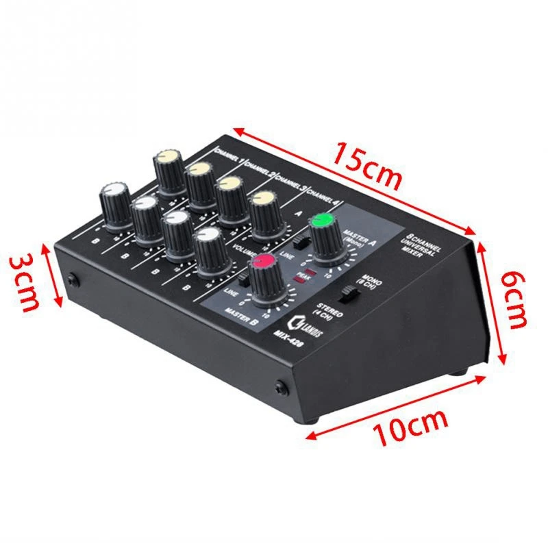 

8 Channel Sound Universal Digital Mixer Adjusting Microphone Mixing Console Eu Plug